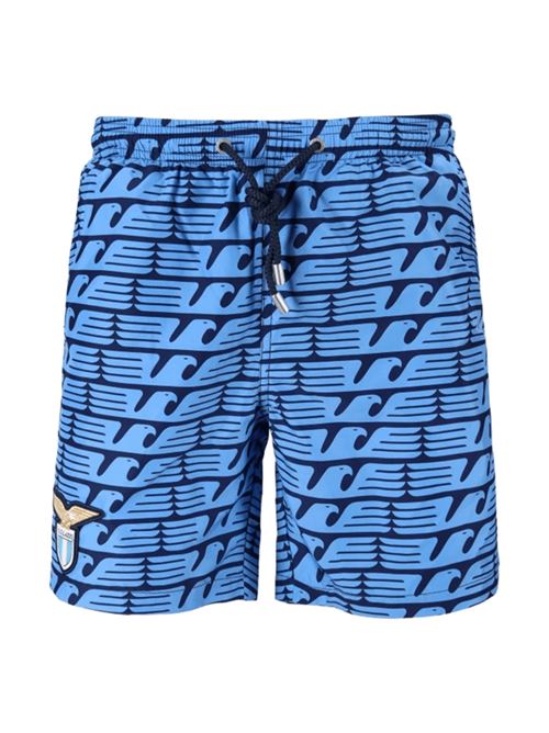 costume uomo pantaloncino stampa all over acquile Lazio celesti MC2 SAINT BARTH | LIG00015555H61PT