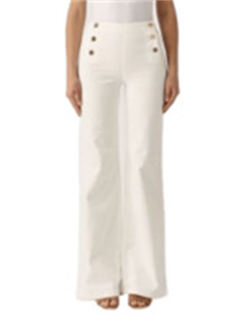 jeans donna bottoni cotone stretch neve TWINSET | PANTALONI | 251TP259000282