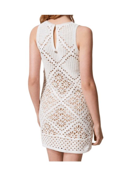 abito donna crochet senza maniche cotone neve TWINSET | 251TT320500282