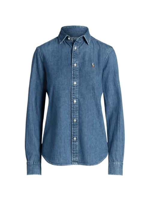 DENIM SLIM FIT POLO RALPH LAUREN | CAMICIE | 211969458001