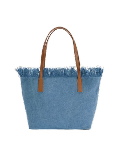 CITY BAG DENIM FRINGE MC2 SAINT BARTH | CBF000100436L