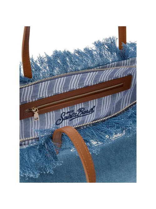 CITY BAG DENIM FRINGE MC2 SAINT BARTH | CBF000100436L
