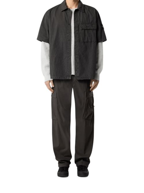 BRUSHED ORGANIC COTTON CANVAS 'OLD' EFFECT STONE ISLAND | 1200031S00WNV0165