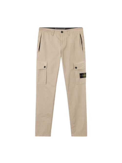 BRUSHED ORGANIC COTTON CANVAS 'OLD' EFFECT STONE ISLAND | 3100053S00WAV019A