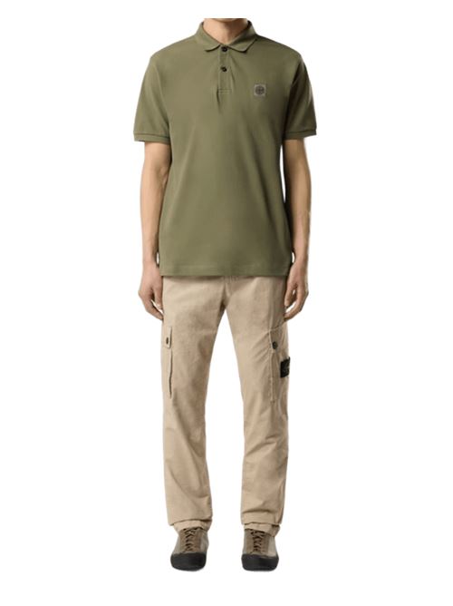 BRUSHED ORGANIC COTTON CANVAS 'OLD' EFFECT STONE ISLAND | 3100053S00WAV019A