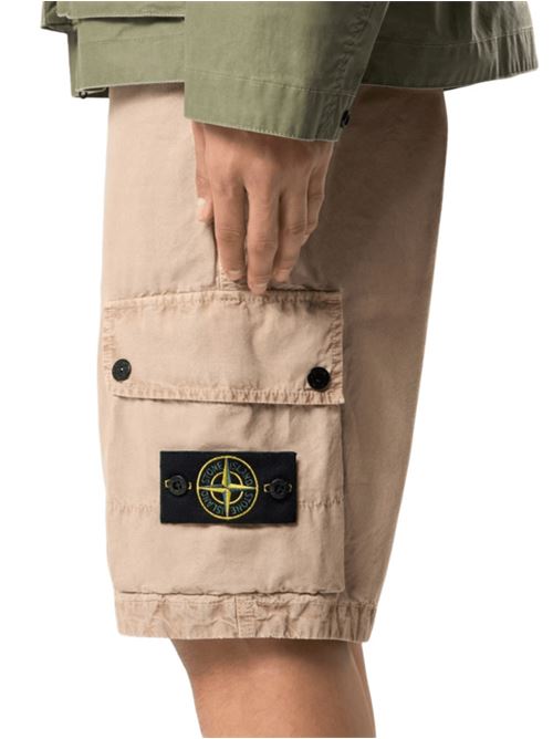 BRUSHED ORGANIC COTTON CANVAS 'OLD' EFFECT STONE ISLAND | L100019S00WAV019A