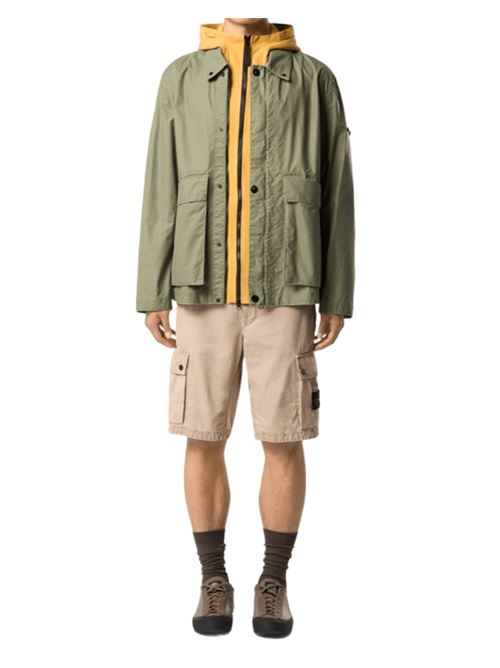 BRUSHED ORGANIC COTTON CANVAS 'OLD' EFFECT STONE ISLAND | L100019S00WAV019A